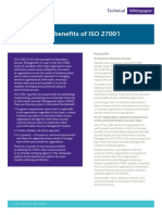 Benefits of Iso27001 White Paper