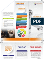 Triptico Filosofia de Calidad 2017