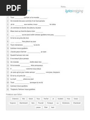 L Amour Nous Guidera Le Roi Lion Pdf