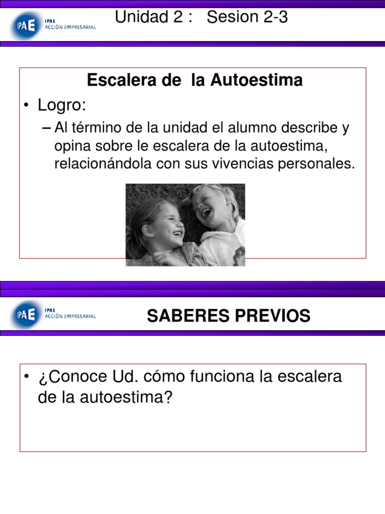 Escalera de la Autoestima: Dinámicas y Conceptos | PDF | Crecimiento ...