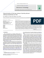 2009 Characterization of Thin Layer Drying of Spirulina Platensis Utilizing Perpendicular Air Flow