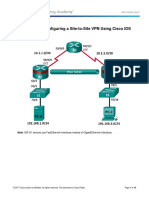 8.4.1.3 Lab -Configure Site-To-Site VPN Using CLI