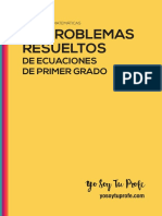 Cuaderno de Problemas de Ecuaciones de Primer Grado PDF