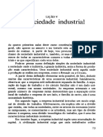 A Sociedade Industrial