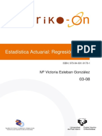 Estadística Acturial, Regresión Lineal PDF