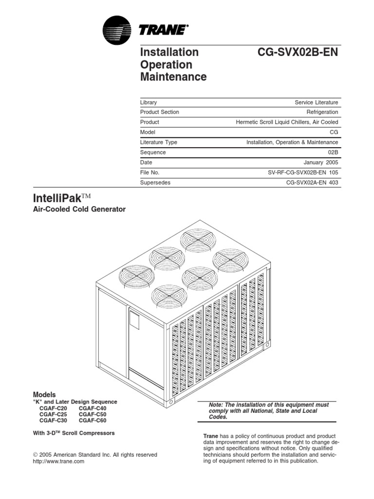 Trane Wiring Diagram Model Echalon - Complete Wiring Schemas
