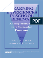 Learning Experiences in School Renewal: An Exploration of Five Successful Programs