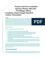 Download Contoh Soal Barisan Dan Deret Aritmatika Geometri Lengkap 39 by Nurlaili Dwi Putri Umacina SN356010589 doc pdf