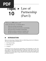 Topic 10 Law of Partnership (Part I) (1)