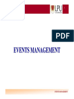 Events Management Week 1