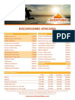 EXCURSIONES -AO -$ PESOS