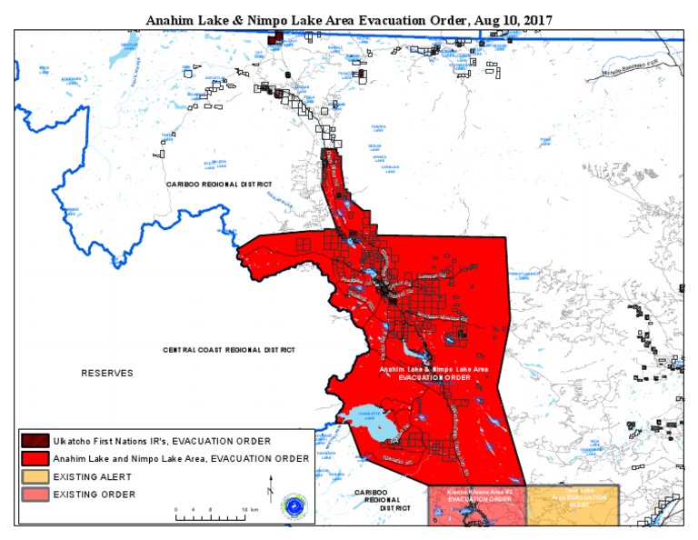 Anahim Lake & Nimpo Lake Area Evacuation Order 201708 10 1300