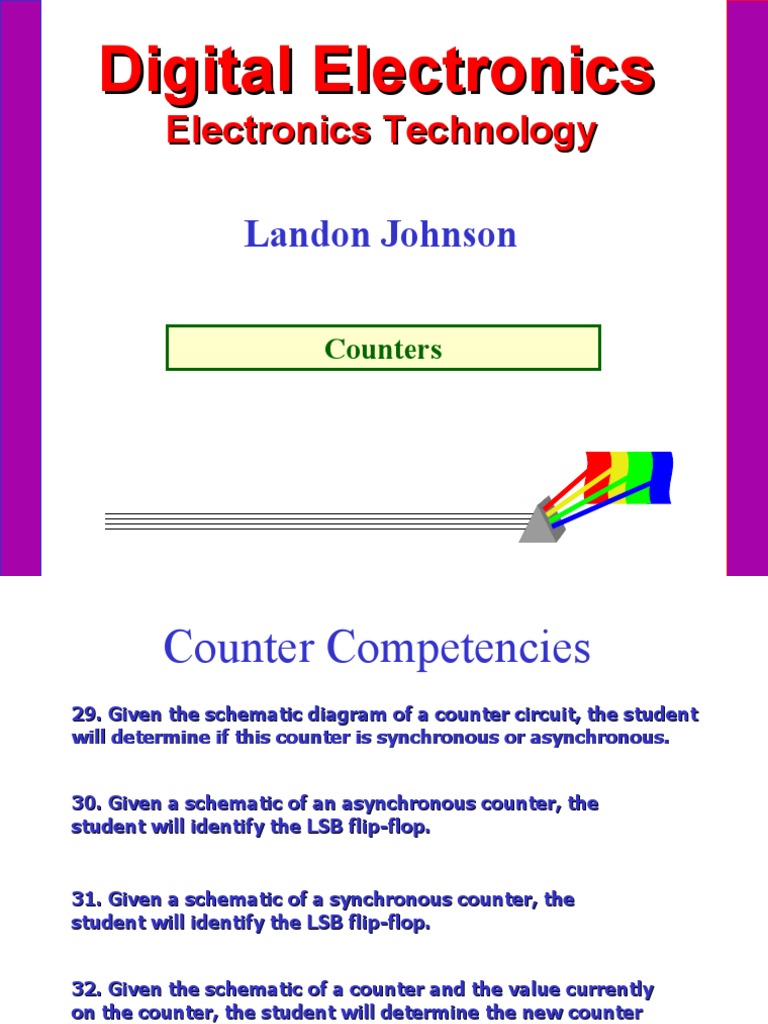 Digital Electronics: Counter Overview | PDF | Signal Processing ...