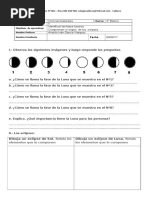Actividades sobre las fases de la Luna | PDF