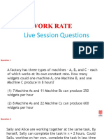 Work Rate-Live Session Questions