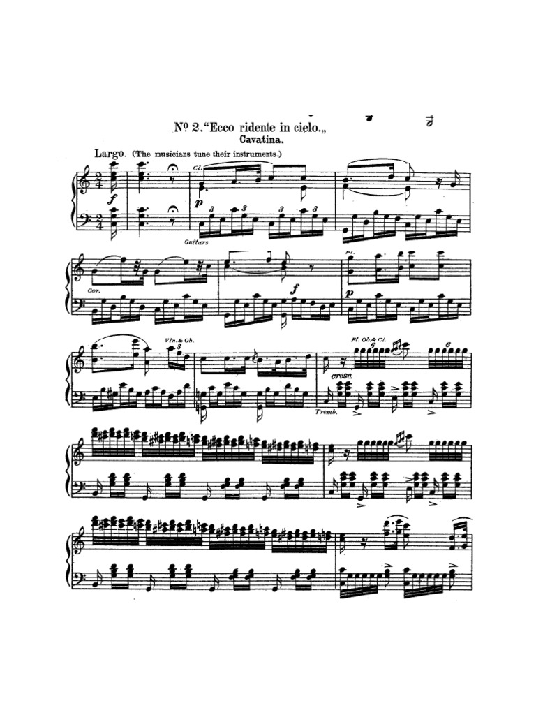ecco ridente in cielo pdf