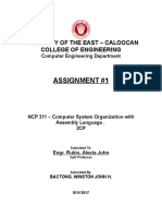 Assignment #1: University of The East - Caloocan College of Engineering