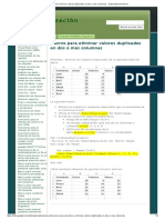 Macros para Eliminar Valores Duplicados en Dos o Más Columnas