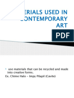 Materials Used in Contemporary Art