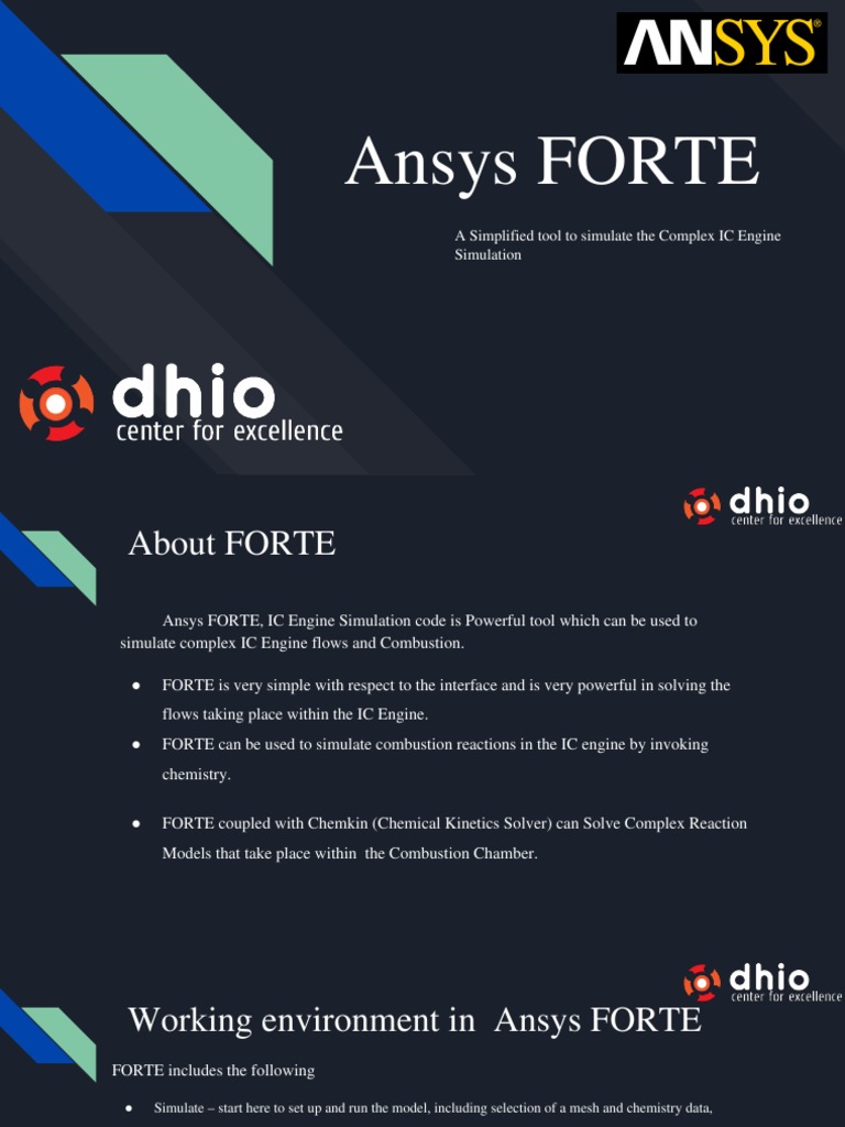 Ansys Forte Presentation Simulation Combustion