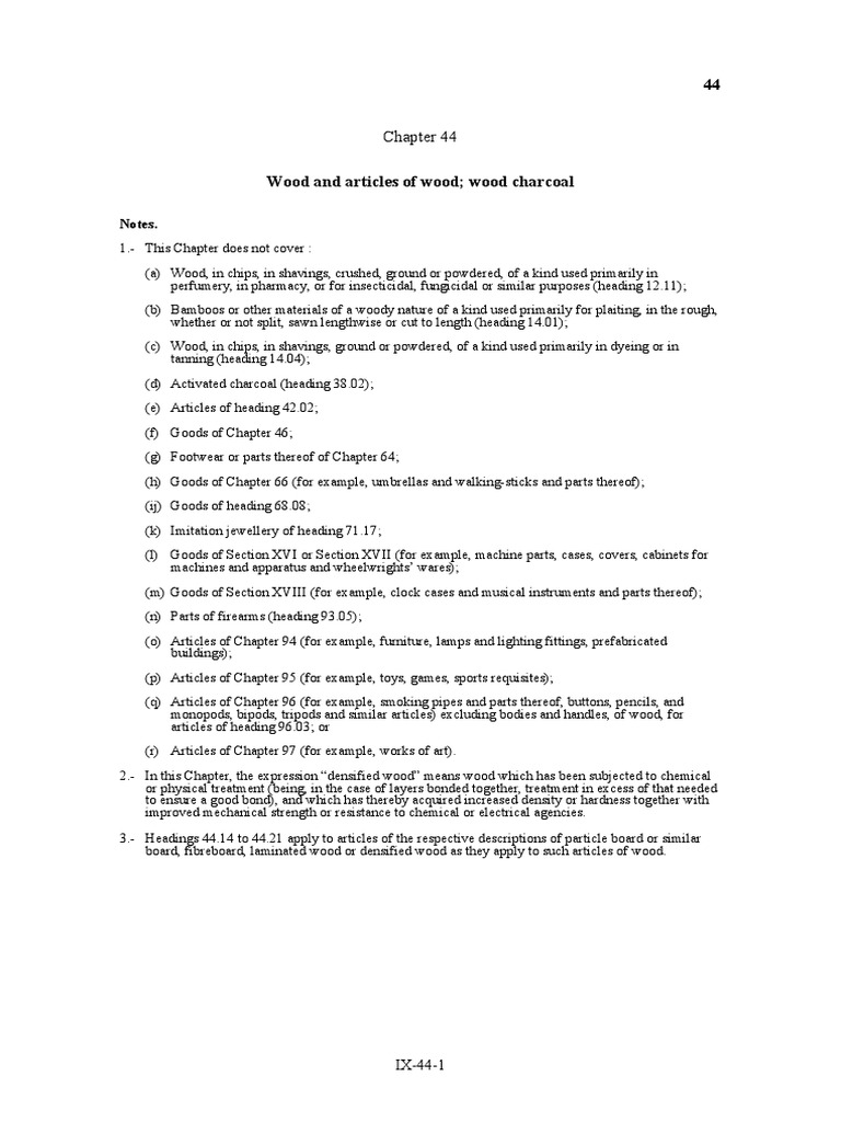 Explanatory Notes 44 PDF Plywood Wood Veneer