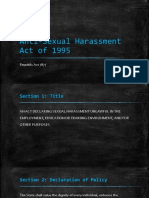Anti-Sexual Harassment Act of 1995 - Bryne Teon