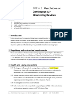 Ventilation or Continuous Air Monitoring Devices