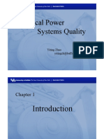 Electrical Power Systems Quality: Defining Power Quality Issues