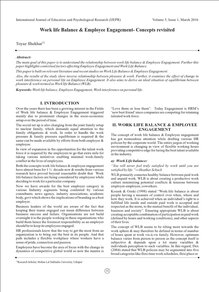 Ij 8 | PDF | Work–Life Balance | Employee Retention