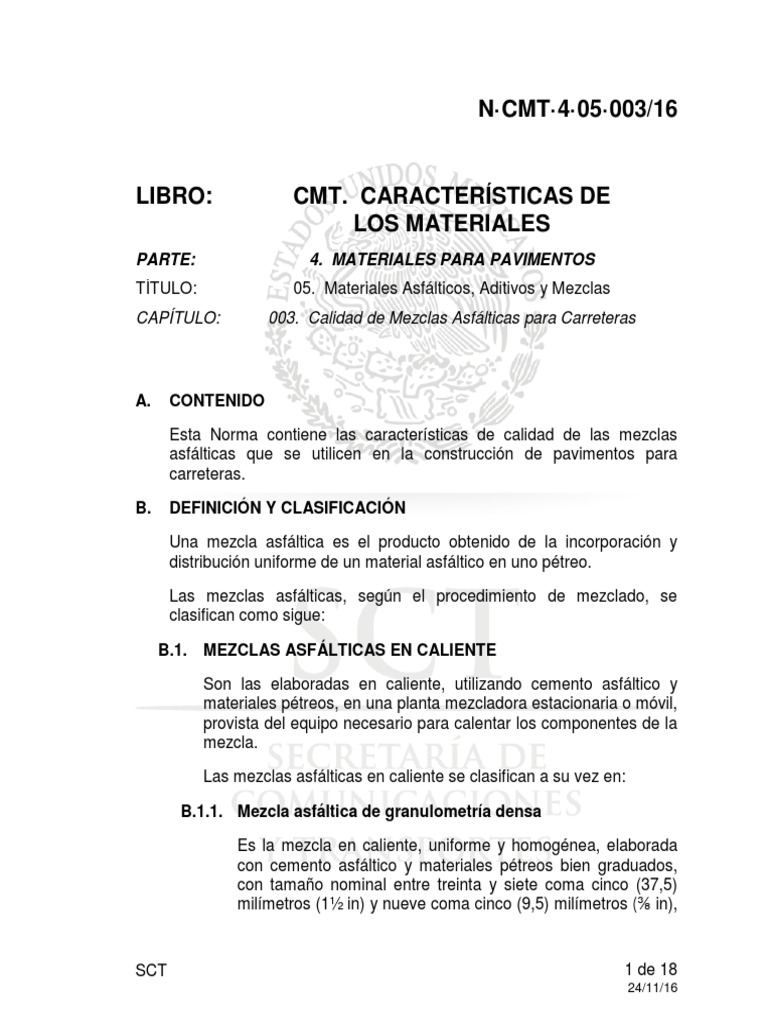 N CMT 4 05 003 16 PDF | PDF | Cemento | Transporte