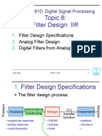 Topic 8: Filter Design: IIR: ELEN E4810: Digital Signal Processing