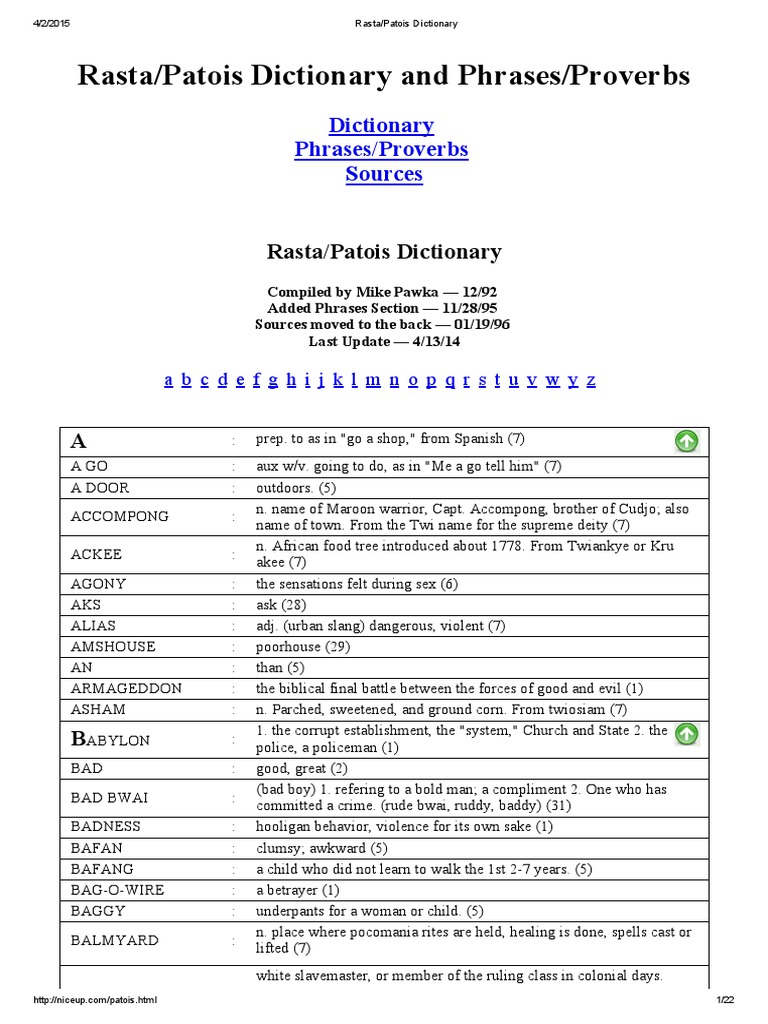 Rasta Patois PDF