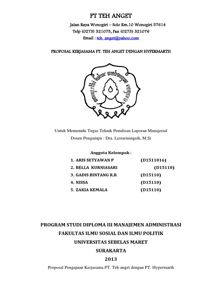 Contoh Makalah Perusahaan beserta strukturnya