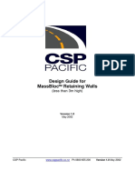 Design Guide For MassBloc Retaining Wall