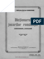 Dicţionarul Jocurilor Româneşti - Coregrafie Populară PDF