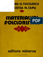 Materialuri Folcloristice. Volumul 3 PDF