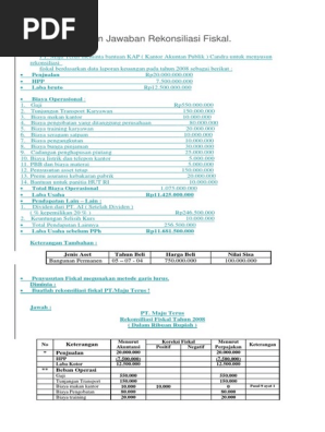 24+ Contoh Soal Rekonsiliasi Bank Pt. Maju Terus Gif - CONTOH SOAL