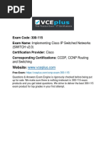 Cisco Premium 300-115 by VCEplus 230q PDF