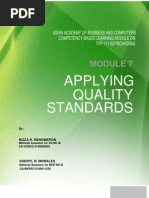 Download Module 7 Applying Quality Standards by Sheryl Sharima Ali Renomeron-Morales SN35606178 doc pdf