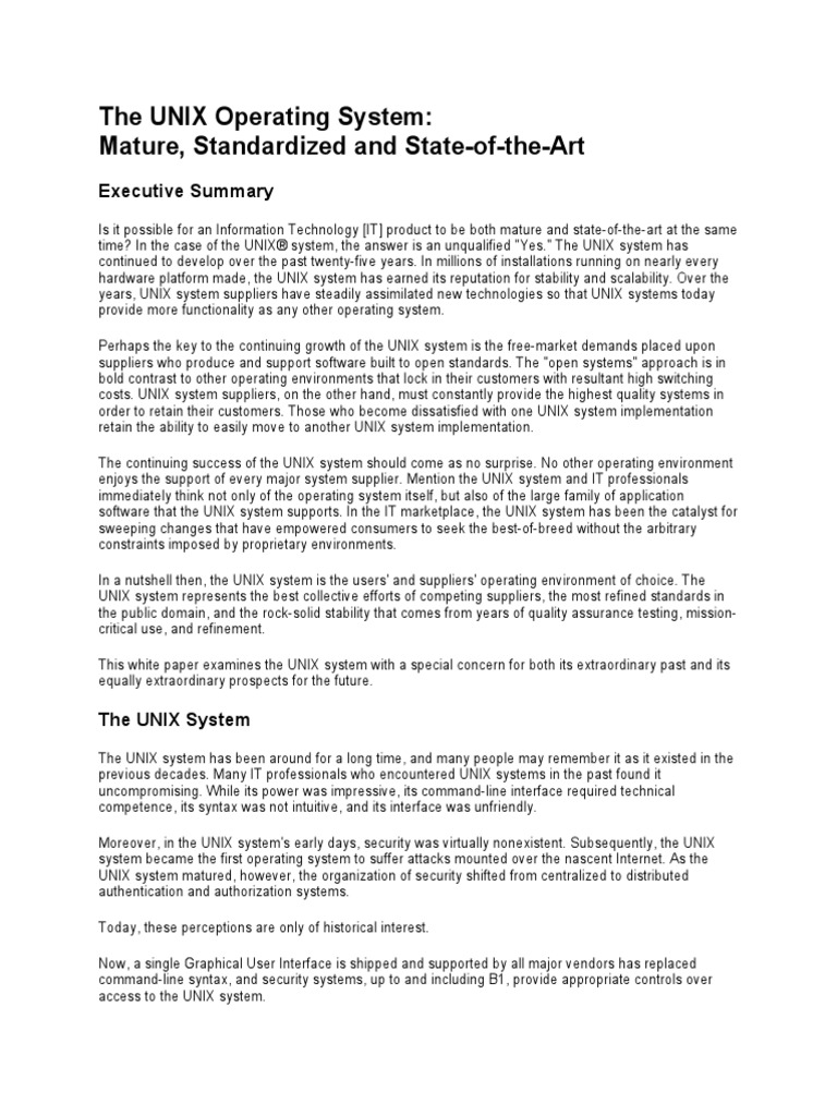 The UNIX Operating System | PDF | Leisure | Kernel (Operating System)