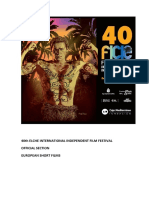 40th Elche International Independent Film Festival. Official Section. European