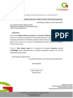 Carta de liberación de prácticas profesionales 2017