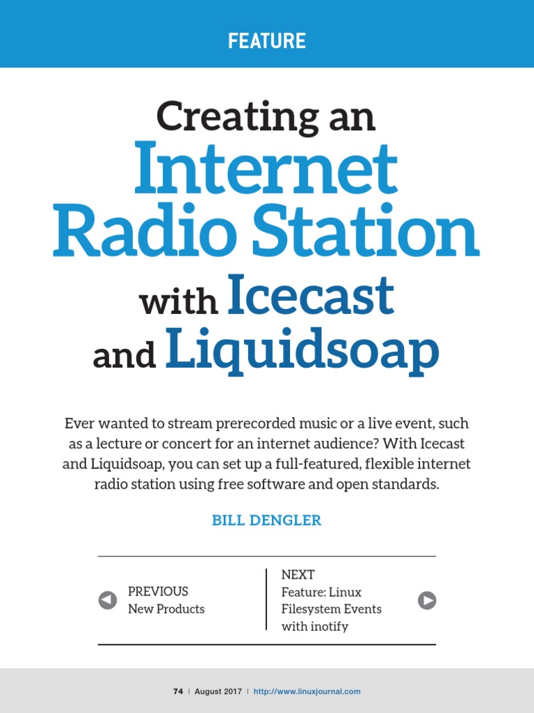 Creating Internet Radio Station Pdf Streaming Media Server