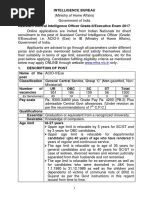 Download IB Recruitment 2017 - Official Notification by Kshitija SN356084303 doc pdf