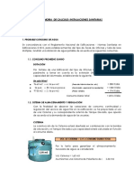 Hoja de Calculo para Instalaciones Sanitarias PDF