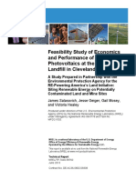 Feasibility Study of Economics and Performance of Solar Photovoltaics at The Kolthoff Landfill in Cleveland, Ohio