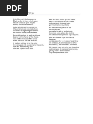 Poema Invictus Para Imprimir