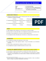Lista de Identificación Inicial de Riesgos PDF