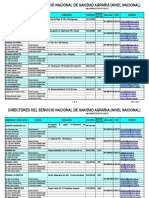 Directorio Del SENASA A Nivel Nacional