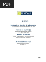 2.3 Cuadro La Presentación de La Persona en La Vida Cotidiana
